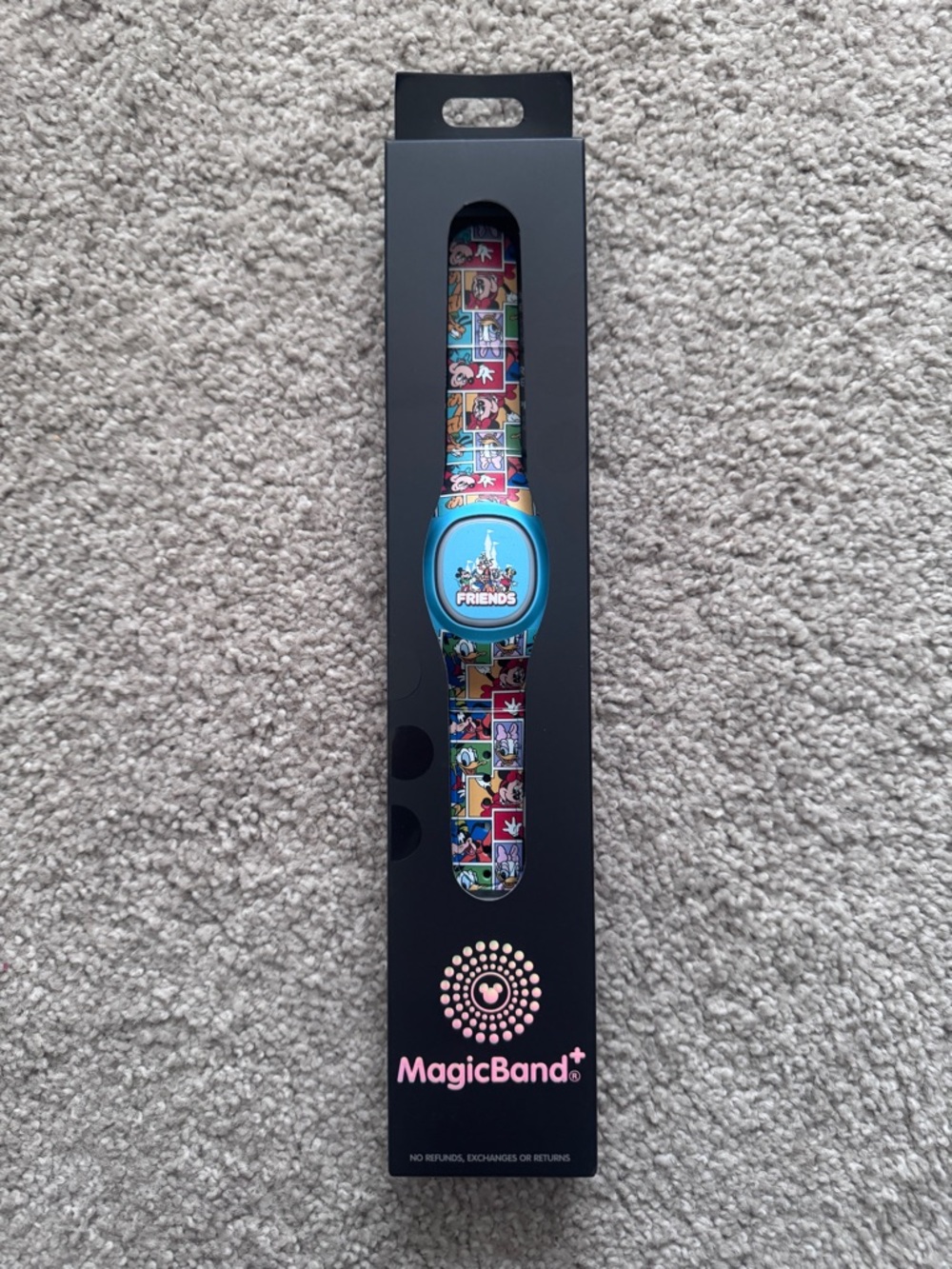 Disney MagicBand Friends Blue Character Print